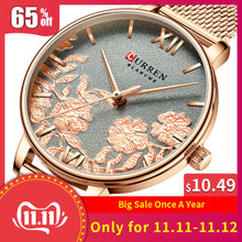 Load image into Gallery viewer, CURREN Women Watches Top Brand Luxury Stainless Steel Strap Wristwatch for Women Rose Clock Stylish Quartz Ladies Watch